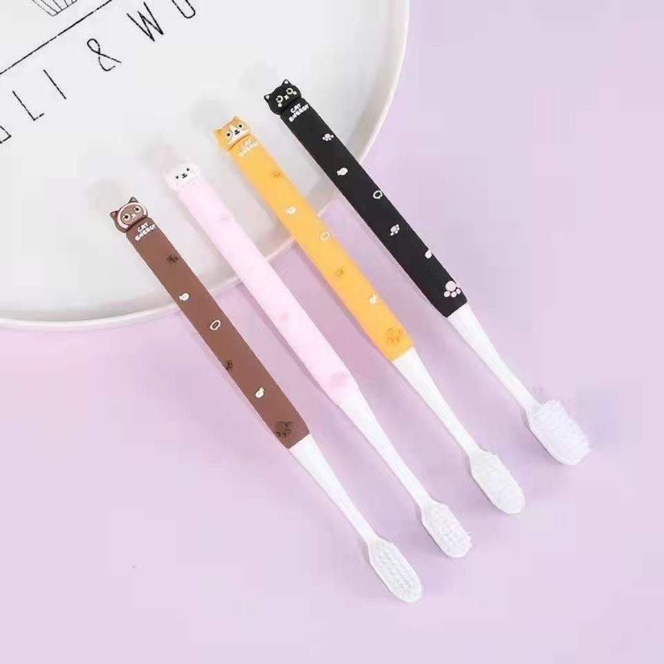 Bàn Chải Đánh Răng Bằng Silicon Giá Trị Cao Hình Mèo kitty Dễ Thương Cho Nữ Sinh