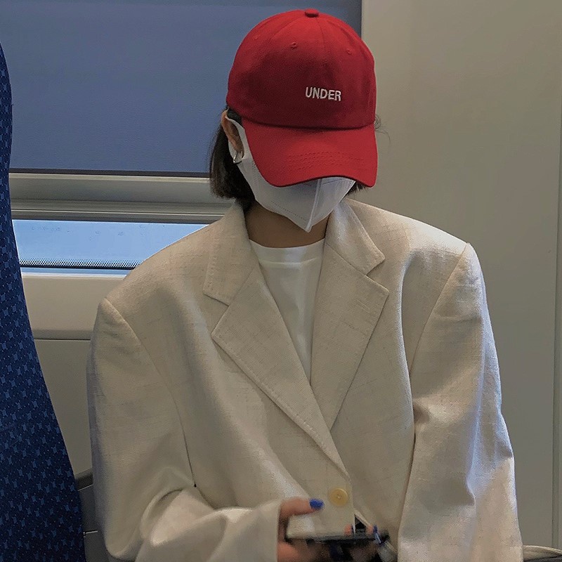 Mũ Lưỡi Trai Mềm Thêu Chữ Thời Trang Hàn Quốc