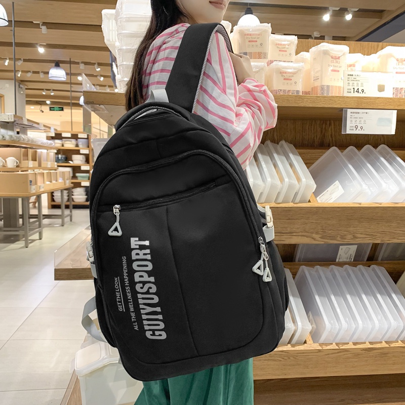 Balo học sinh PRETTYZYS sức chứa lớn 15.6 inch thời trang Hàn Quốc 2023 trẻ trung cho nữ