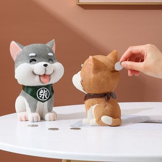 Ống heo tiết kiệm thiết kế dễ thương ống heo tiết kiệm hình chú chó shiba inu năm 2022 dễ thương