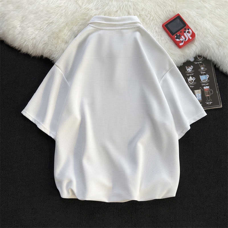 Áo polo Tay Ngắn Dáng Rộng Thời Trang Mùa Hè Cho Nam