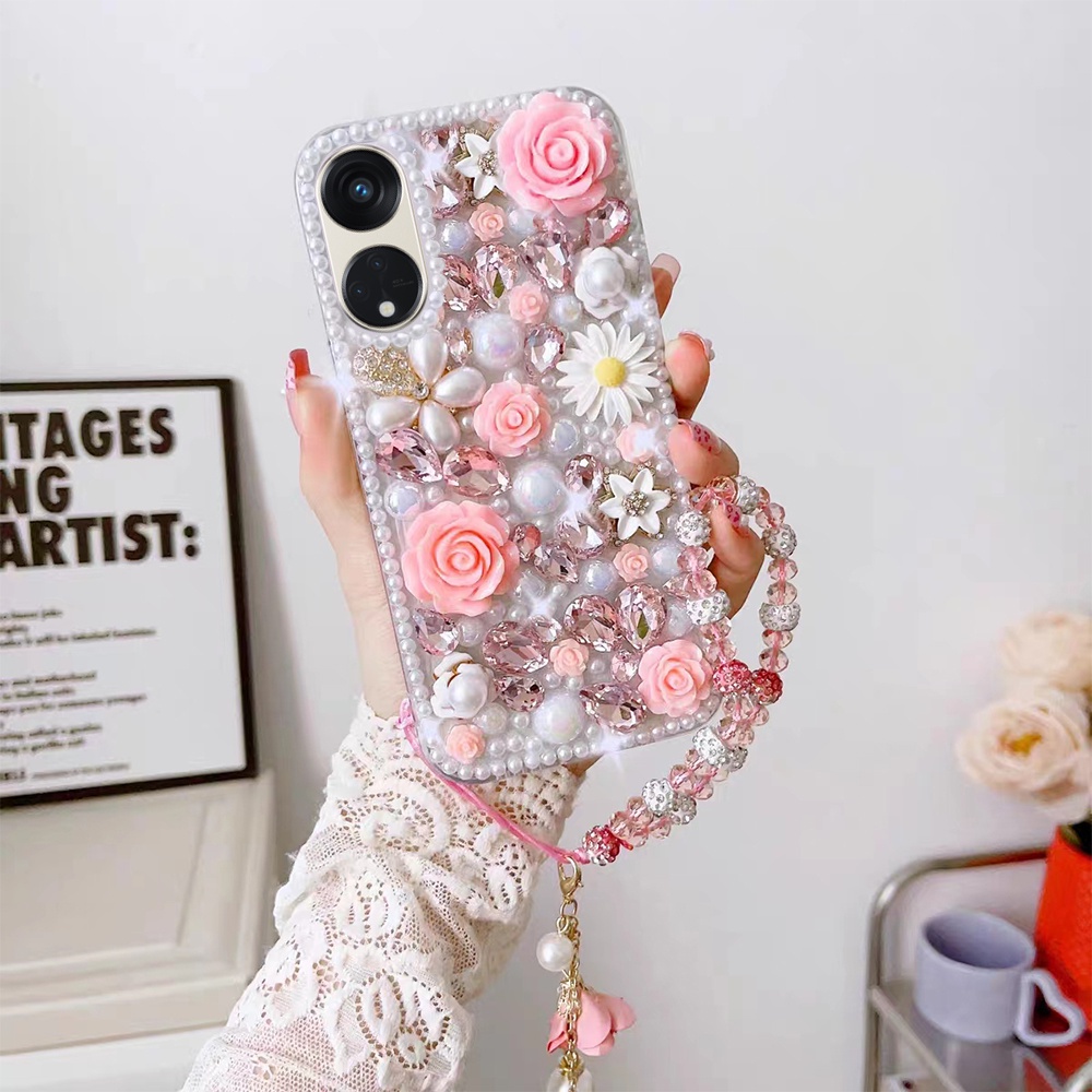 Ốp Điện Oppo Reno 8T 4G 5G Reno 8 7 4G 5G Reno 7Z 8Z 5G Reno 8 Pro 5G Thoại 3D Lấp Lánh Cho