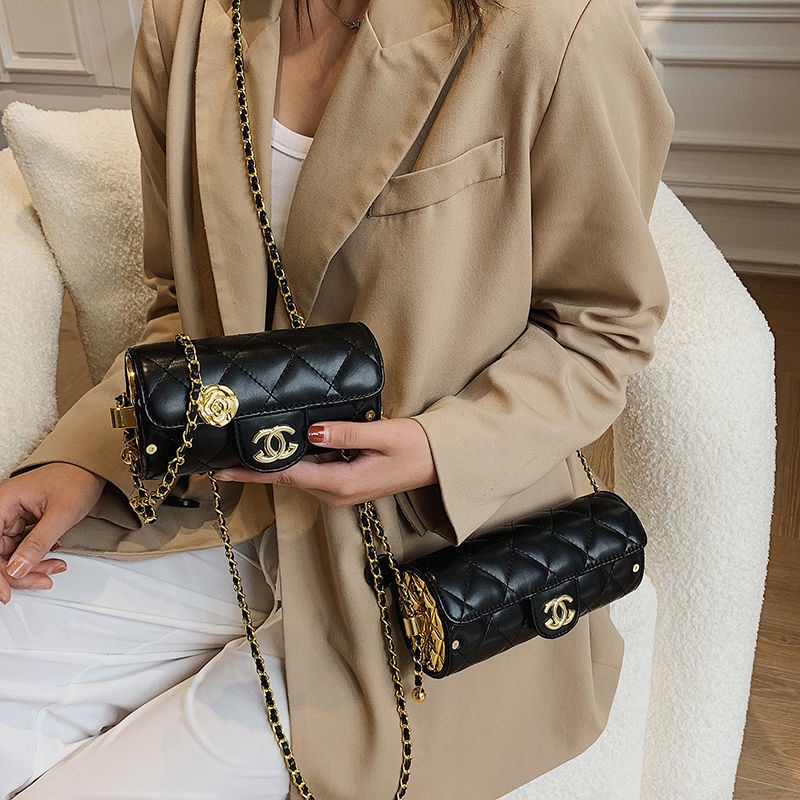 Túi Đeo Chéo Vai Có Dây Xích Đựng Bút 5Wd Thời Trang Dành Cho Nữ