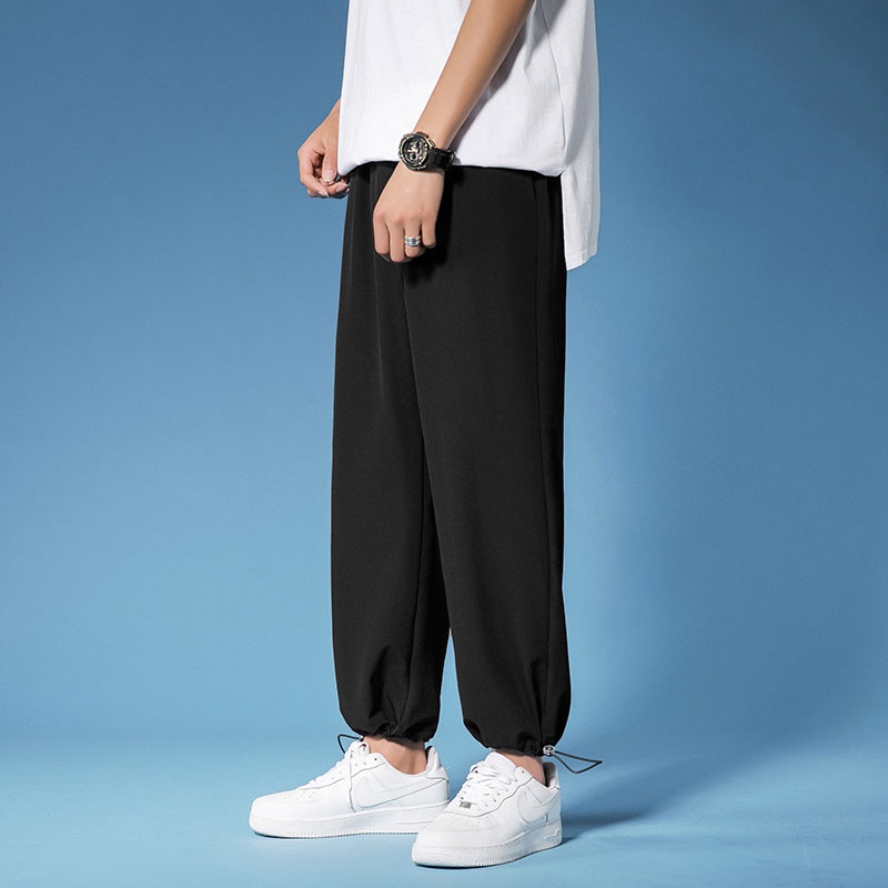Quần Dài Thể Thao Dáng Rộng Màu Trơn Thời Trang Mùa Hè Giản Dị Dành Cho Nam