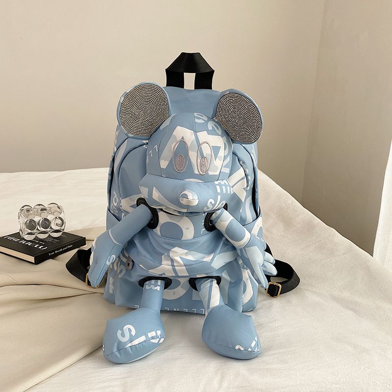 Hàng Mới Về Mới Ba Lô Đi Học / Du Lịch Cỡ Lớn In Hình Chuột Mickey Dễ Thương Cho Nam Và Nữ