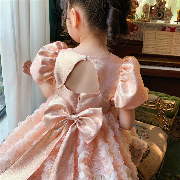 Đầm Công Chúa Mùa Hè 2023 Tay Phồng Siêu Cổ Tích Mẫu 23 Seckill Influencer Thời Trang Mùa Hè Mới Cho Bé Gái