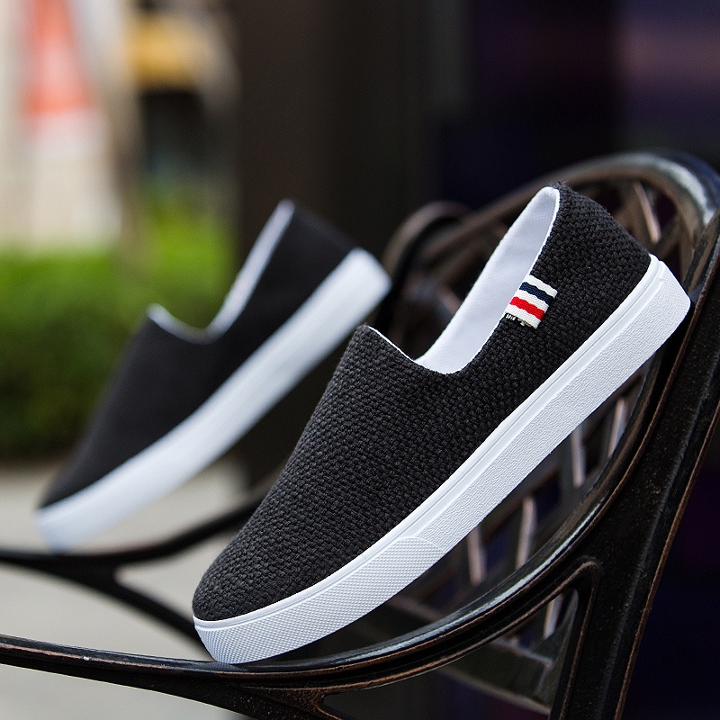 Giày Lười Vải Canvas Thoáng Khí Phong Cách Hàn Quốc Thời Trang Mùa Hè 2023