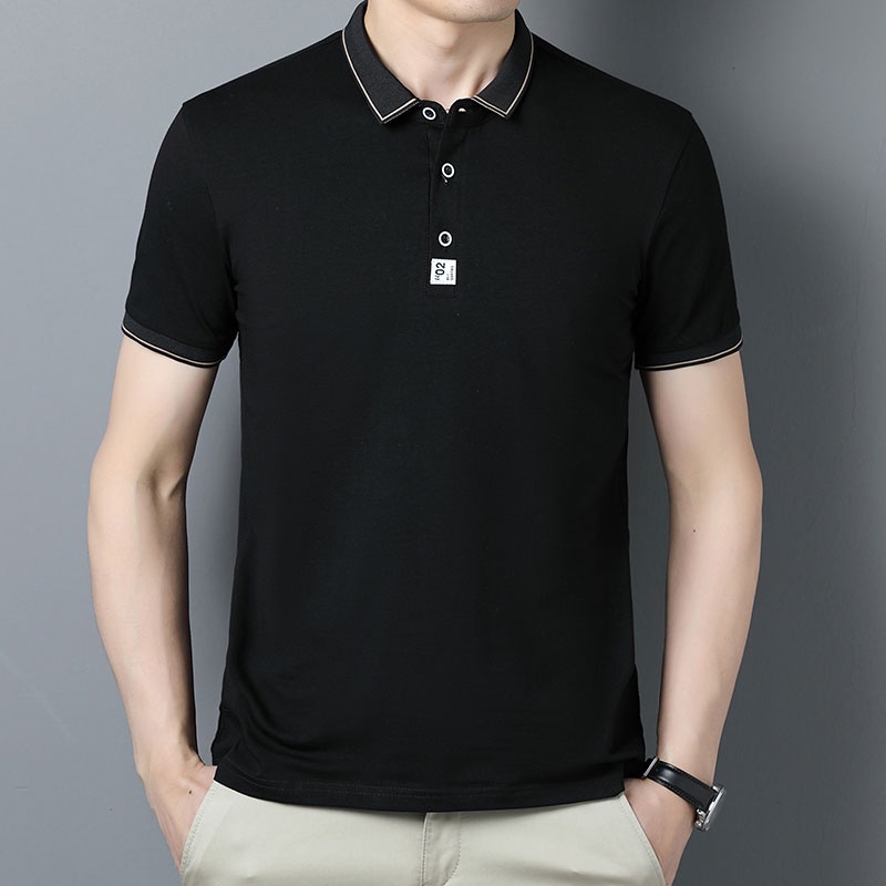 Áo polo Ngắn Tay Màu Sắc Đơn Giản Thời Trang Mùa Hè Cho Nam