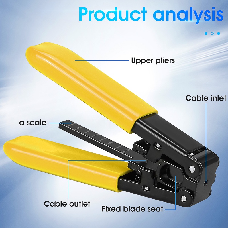 Công cụ cắt dây cáp quang Máy cắt cáp quang Máy cắt dây cáp quang FTTH Dây cáp vàng