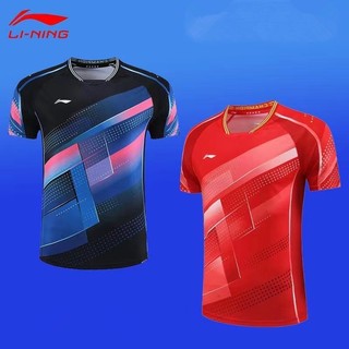 Li ning áo thun thể thao tay ngắn thế hệ mới dành cho nam và nữ tập thể dục