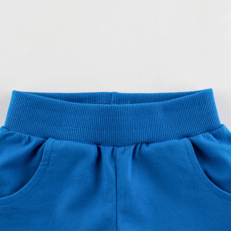 Quần Short Cotton Mềm Mại Co Giãn Thoáng Khí Phối Túi Thân Thiện Với Môi Trường Thời Trang Mùa Hè Cho Bé Trai 1-9