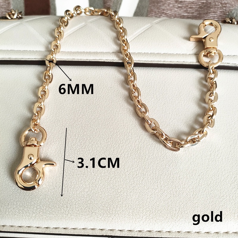 Dây Xích Kim Loại 6MM Hình Chữ O Gắn Túi Xách Thời Trang Cao Cấp