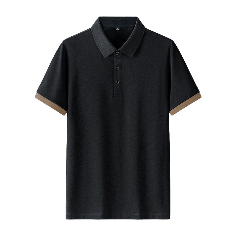 Áo polo Mỏng Tay Ngắn Màu Trơn Thời Trang Trẻ Trung Cho Nam