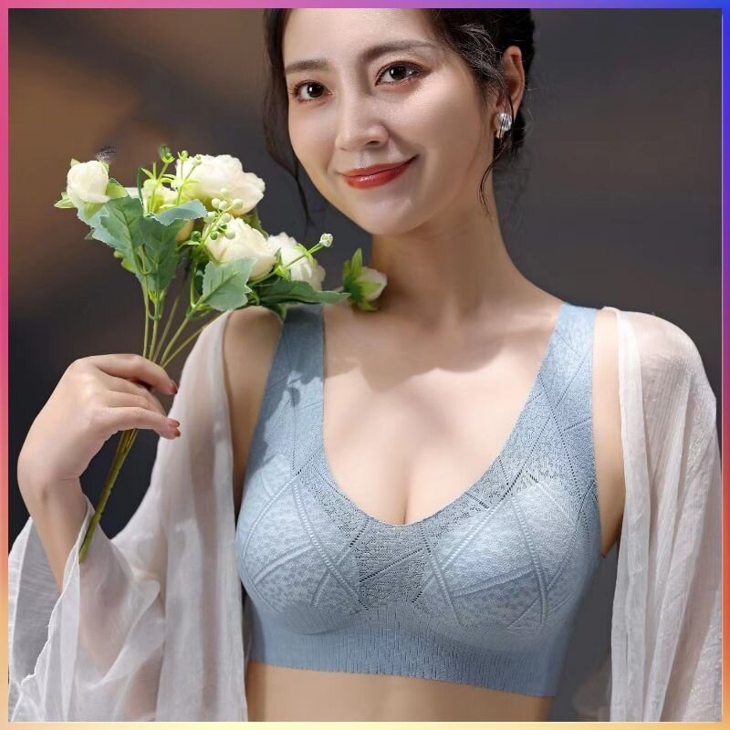 【Đường Zomidan】·Áo lót latex, áo ngực kiểu vest, không hằn vết, áo lót nữ, ôm ngực, chống chảy xệ, áo ngực điều chỉnh, cúp cố định, hàng mới về hàng