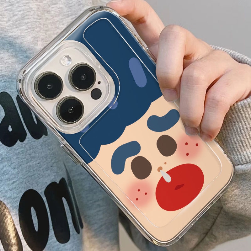 ✅Ốp Điện Thoại Mềm Hình Biểu Cảm Vui Nhộn Cho iPhone14promax 13 / 12 / 11 xr 7 / 8pins A35E