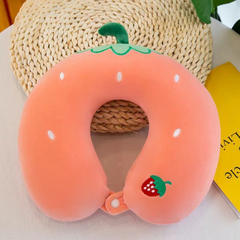 Gối Kê Cổ Hình Chữ u Bằng cotton PP Tiện Dụng Khi Đi Du Lịch