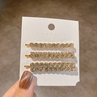 Kim Cương Giả Flat Clip Nổ Kẹp Tóc Bên Kẹp Tóc Hàn Quốc Flash Kim Cương Kẹp Tóc