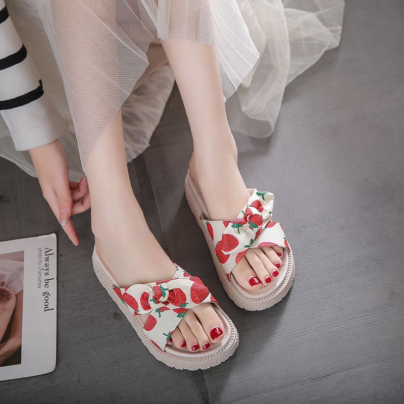 Dép Sandal Đế Dày Bằng Vải Co Giãn Thời Trang