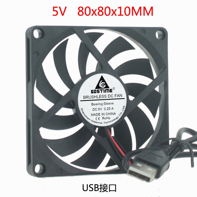 Quạt Tản Nhiệt USB Siêu Mỏng DC 5V 80MM 8cm 8cm Cho Notebook