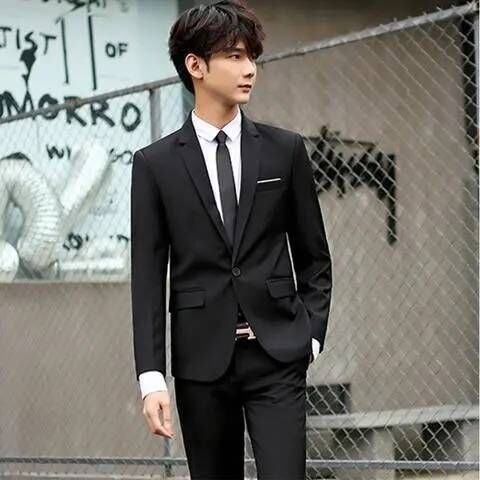 Set Đồ Vest Ba Món Phong Cách Hàn Quốc Cho Nam Sinh