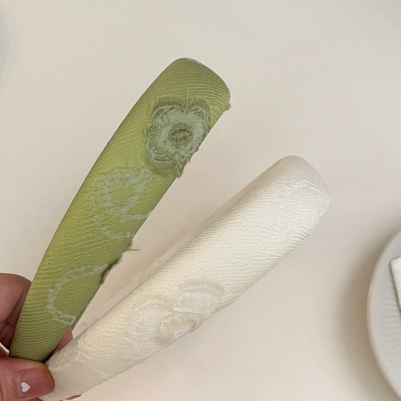 Hoa Lãng Mạn ~ Băng Đô Vải jacquard Nhẹ Và Thiết Kế Đầu Lâu Cổ Tích Mới