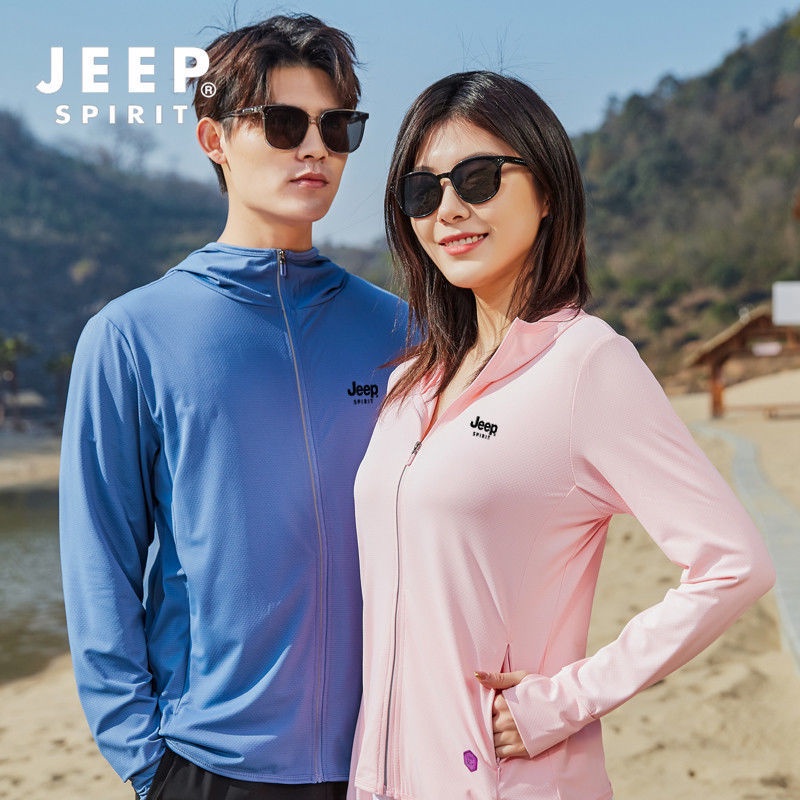 JEEP Áo Khoác Chống Nắng Vải Mỏng Thoáng Khí Thời Trang Mùa Hè Cho Nam Và Nữ