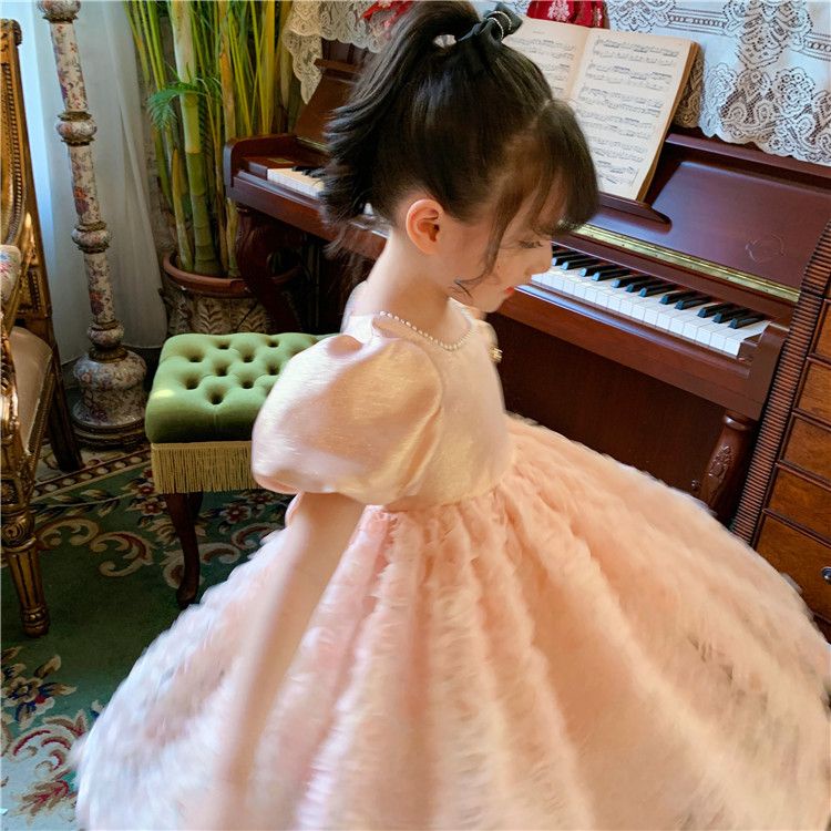 Đầm Công Chúa Mùa Hè 2023 Tay Phồng Siêu Cổ Tích Mẫu 23 Seckill Influencer Thời Trang Mùa Hè Mới Cho Bé Gái