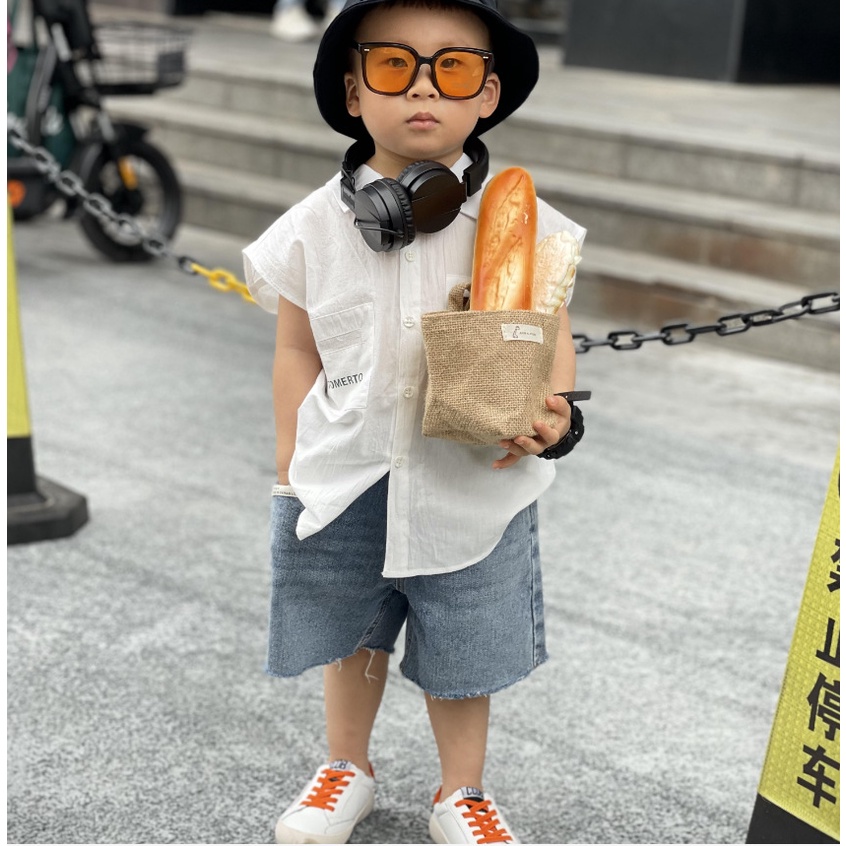 Quần Short Denim Thời Trang Hàn Quốc 2023 Dành Cho Bé