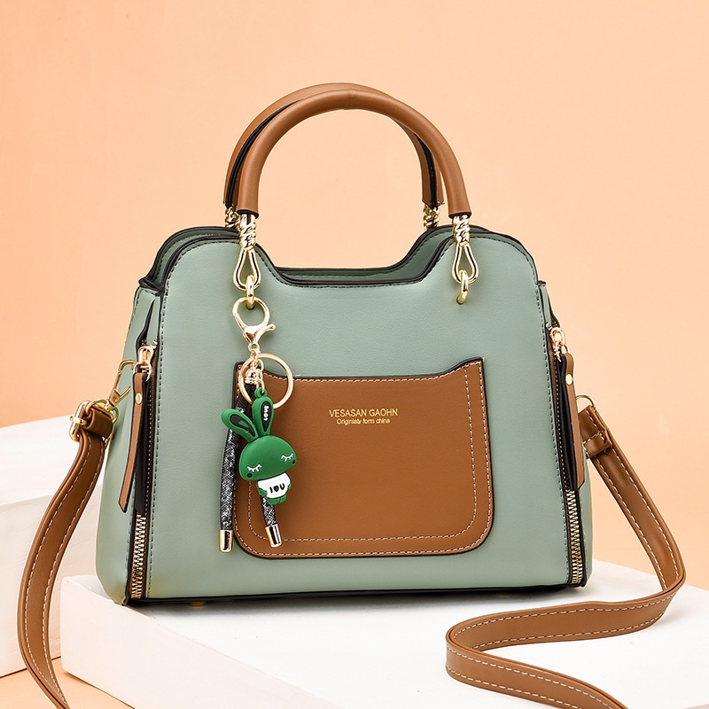 Túi Xách Đeo Vai Cỡ Lớn Màu Sắc Tương Phản Thời Trang Cho Nữ