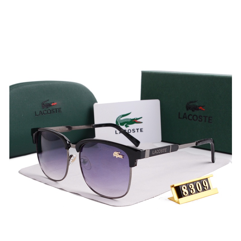 LACOSTE Kính Mát Gọng oval Chống Tia uv400 Thời Trang 2023 Cho Nam