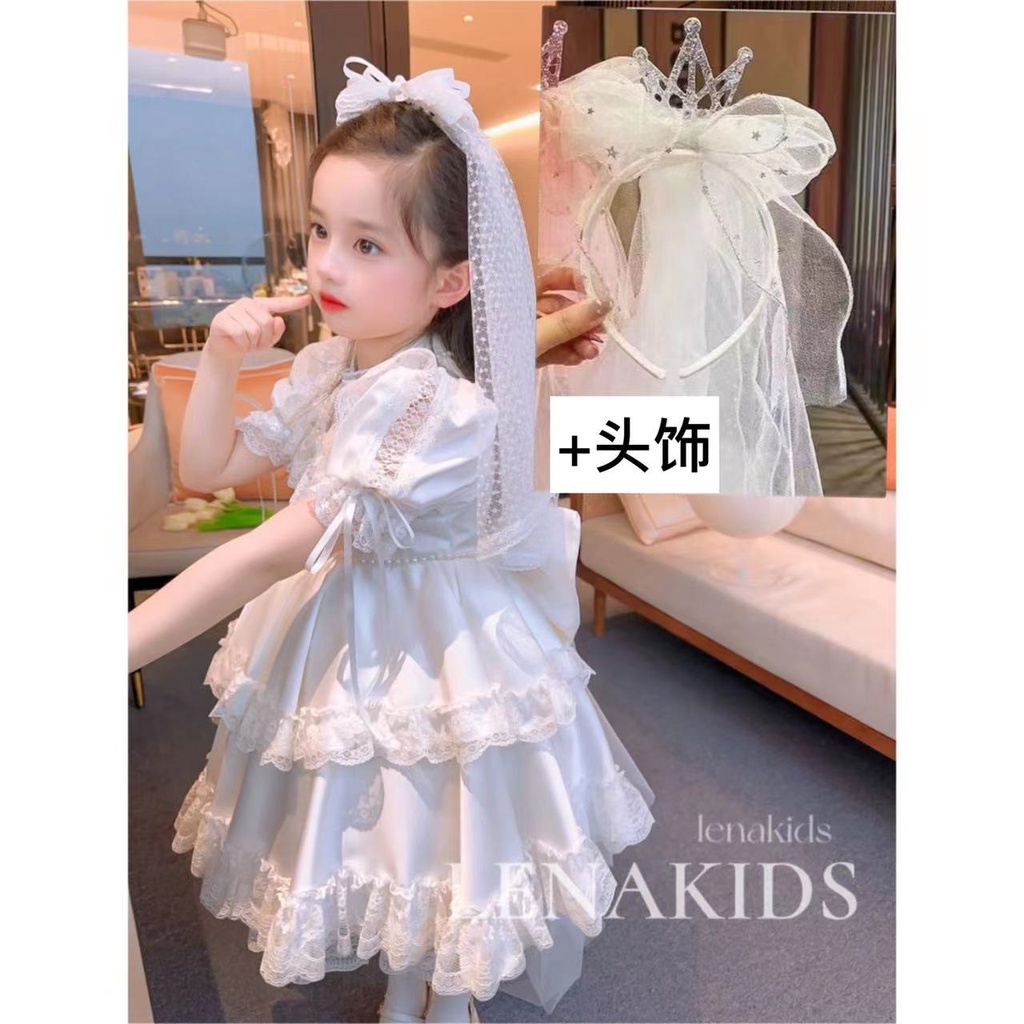 Đầm Công Chúa Ngọt Ngào Thời Trang Mùa Hè Hàn Quốc Cho Bé Gái