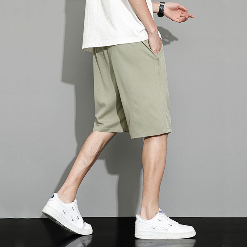 Quần Short Thể Thao Màu Sắc Đơn Giản Dáng Rộng Năng Động Thời Trang Mùa Hè Dành Cho Nam