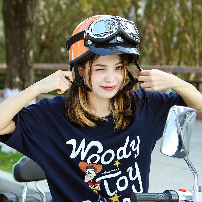 Mũ Bảo Hiểm Che Nắng Siêu Nhẹ Cứng Kiểu retro Thời Trang Mùa Hè Cho Nam Và Nữ