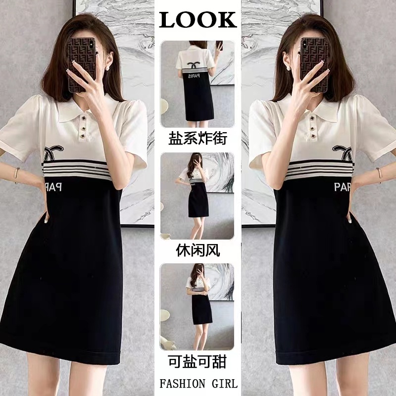 Đầm Sweater Dệt Kim Dáng Ôm Cỡ Lớn Màu Sắc Ngọt Ngào Thời Trang Xuân Hè Cho Nữ