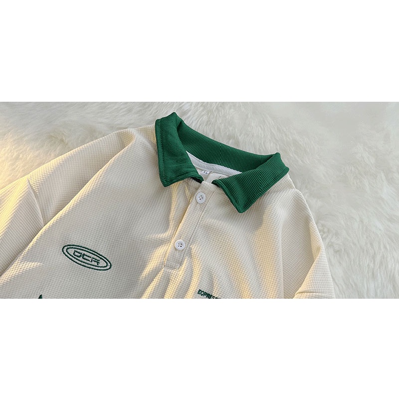 Áo polo Ngắn Tay Họa Tiết Sọc Ngang Thời Trang Dành Cho Nam