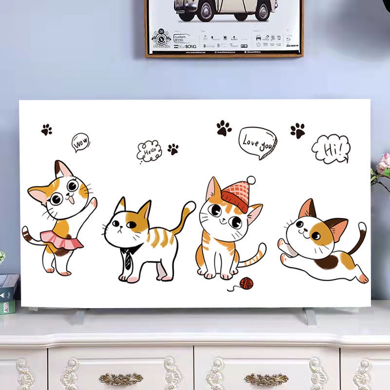 ♥ Hàng tồn kho ♥ Màn hình LCD 43 inch Màn hình LCD 32 inch Màn hình LCD 55 inch Trang trí nhà chống bụi hoa văn in hoa sang trọng