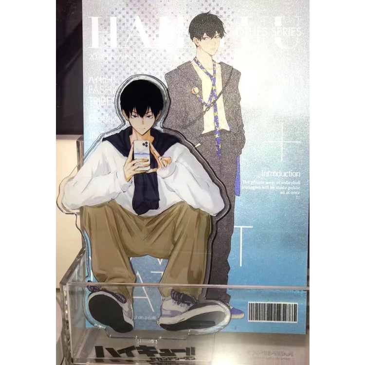 Volleyball junior Đứng acrylic haikyuu Huma shoyo Kikishima firefly Và toru Kawaiijima Mài Móng Chân Để Trang Trí