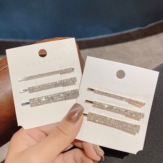 Kim Cương Giả Flat Clip Nổ Kẹp Tóc Bên Kẹp Tóc Hàn Quốc Flash Kim Cương Kẹp Tóc