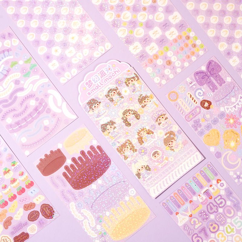 Hàng Mới Về Bộ Sticker Dán Trang Trí Sổ Tay Hình Mochi Cuckoo Dễ Thương