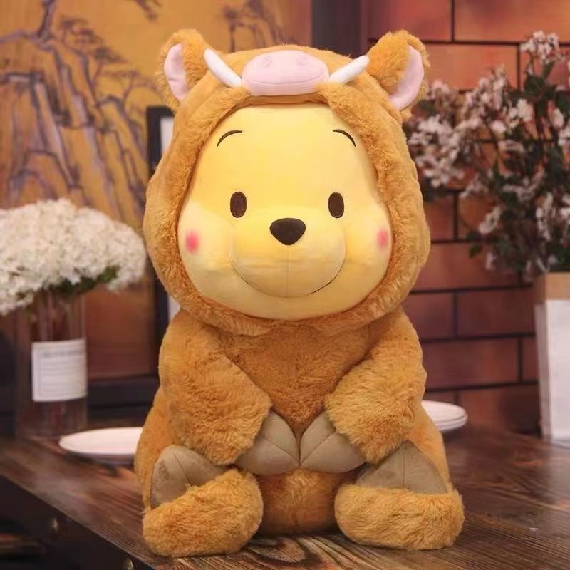 Trái tim cô gái Búp bê Winnie the Pooh Búp bê đồ chơi sang trọng Winnie the Pooh cho bạn gái Món quà sinh nhật Gấu bông
