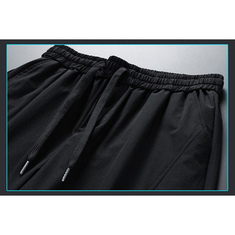Quần Dài Thể Thao Dây Rút Màu Trơn Thời Trang Mùa Hè Cho Nam