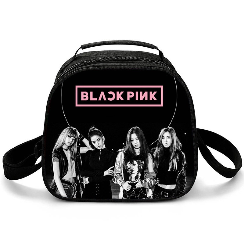 Blackpink Túi Đựng Hộp Cơm Trưa Cách Nhiệt In Hình Hoạt Hình Cho Bé
