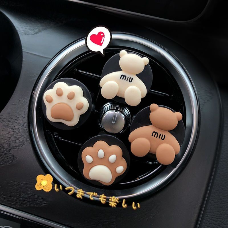 Kẹp Khuếch Tán Hương Thơm Gắn Máy Điều Hòa Xe Hơi Màu Nâu Cổ Điển