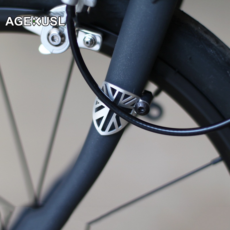 FENDER Tấm Chắn Bảo Vệ Phanh Đĩa Xe Đạp Bằng Hợp Kim Nhôm Cho Brompton Pike 3Sixty Royale Crius