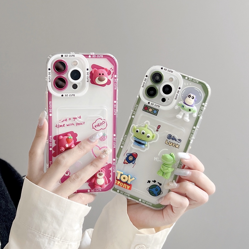 Ốp Điện Thoại Tpu Trong Suốt In Hoạt Hình Toy Story 3D Cho iPhone 14 13 12 11 Pro Max XS XR 7 8 Plus