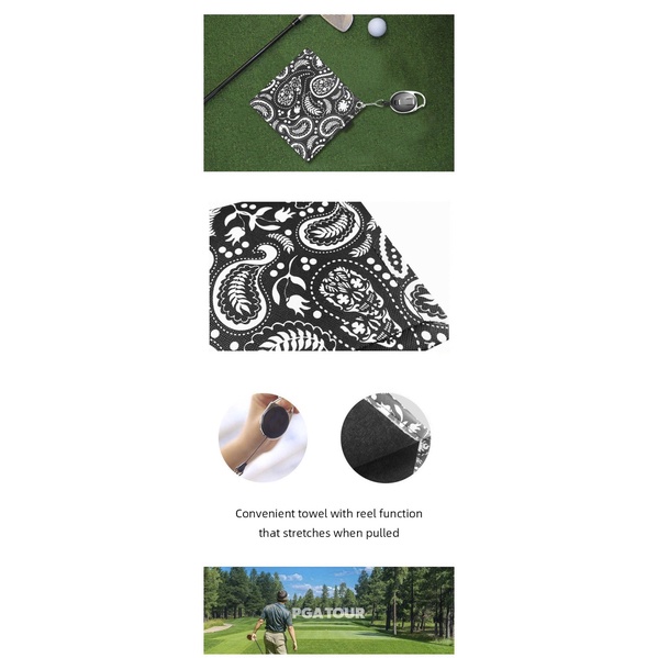 Khăn Lau Gậy Đánh Golf 12 * 12cm Phong Cách Hàn Quốc