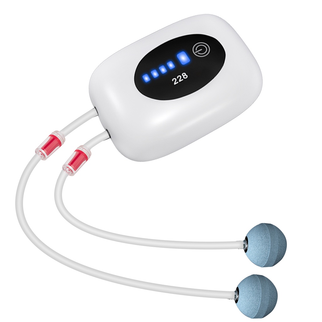 Máy Bơm Oxy Mini Siêu Tĩnh Sạc USB Đa Năng Cho Bể Cá