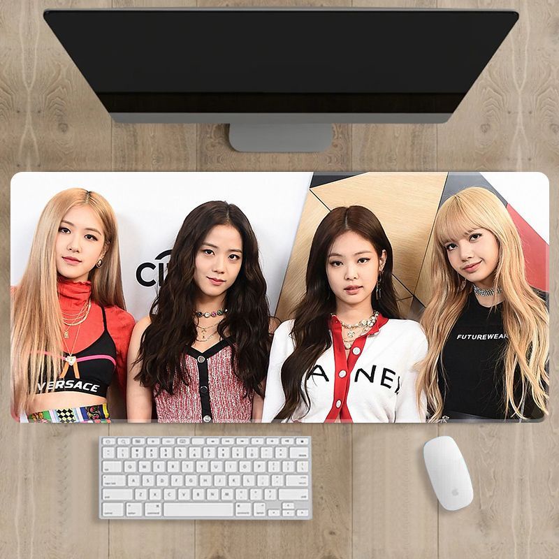 Tấm Lót Chuột Và Bàn Phím Máy Tính In Hình Nhóm Nhạc blackpink Xinh Xắn