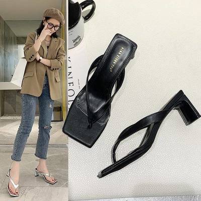 Sandal Hở Ngón Mũi Vuông Thiết Kế Mới Thời Trang Mùa Hè Theo Phong Cách Hàn Quốc