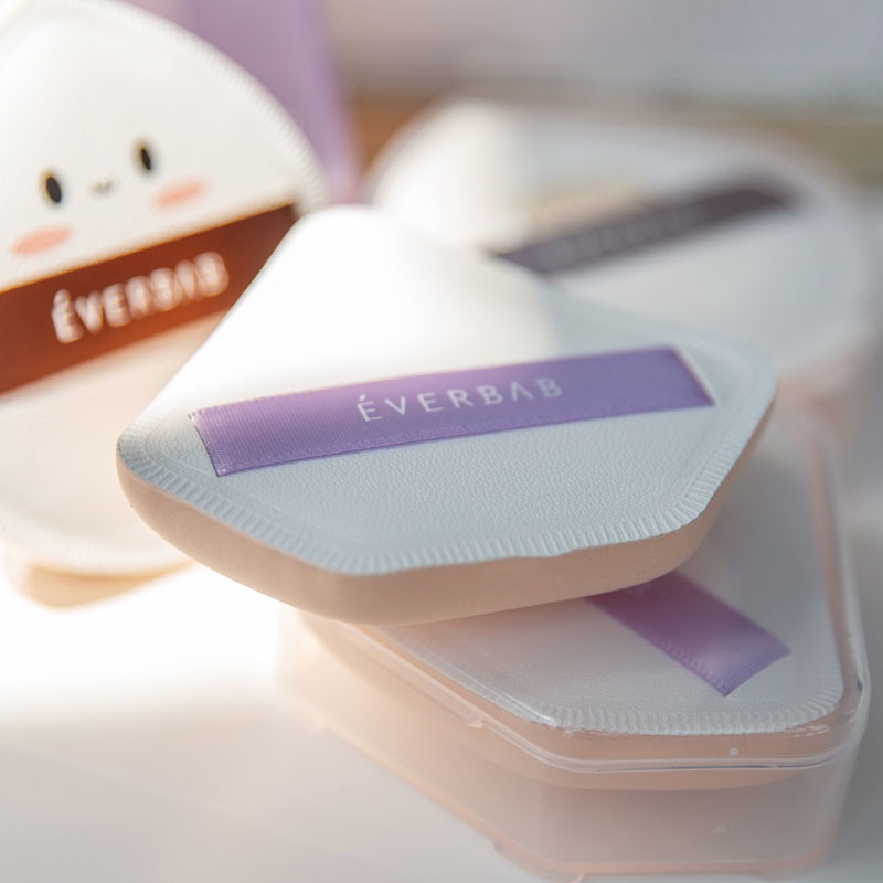 Everbab Set 2 Mút Trang Điểm Ướt Và Khô Hình Viên Kim Cương